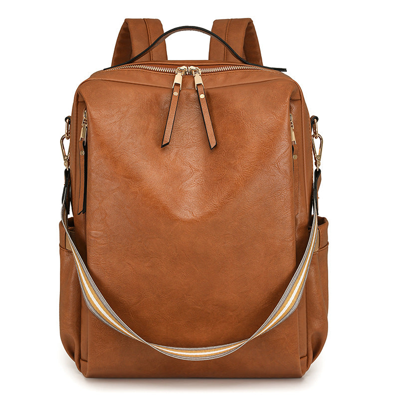 Unisex Retro Canvas Backpack with Laptop Sleeve