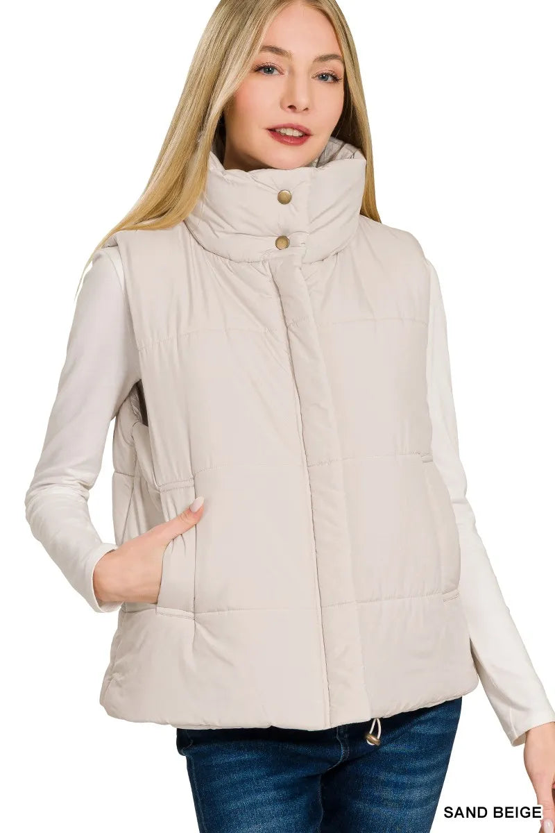 Cozy Thermal Zip Up Vest Jacket