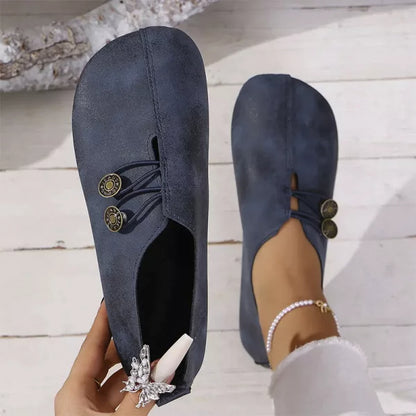 Women’s Summer Slippers Comfortable Flat Shoes with Round Toe