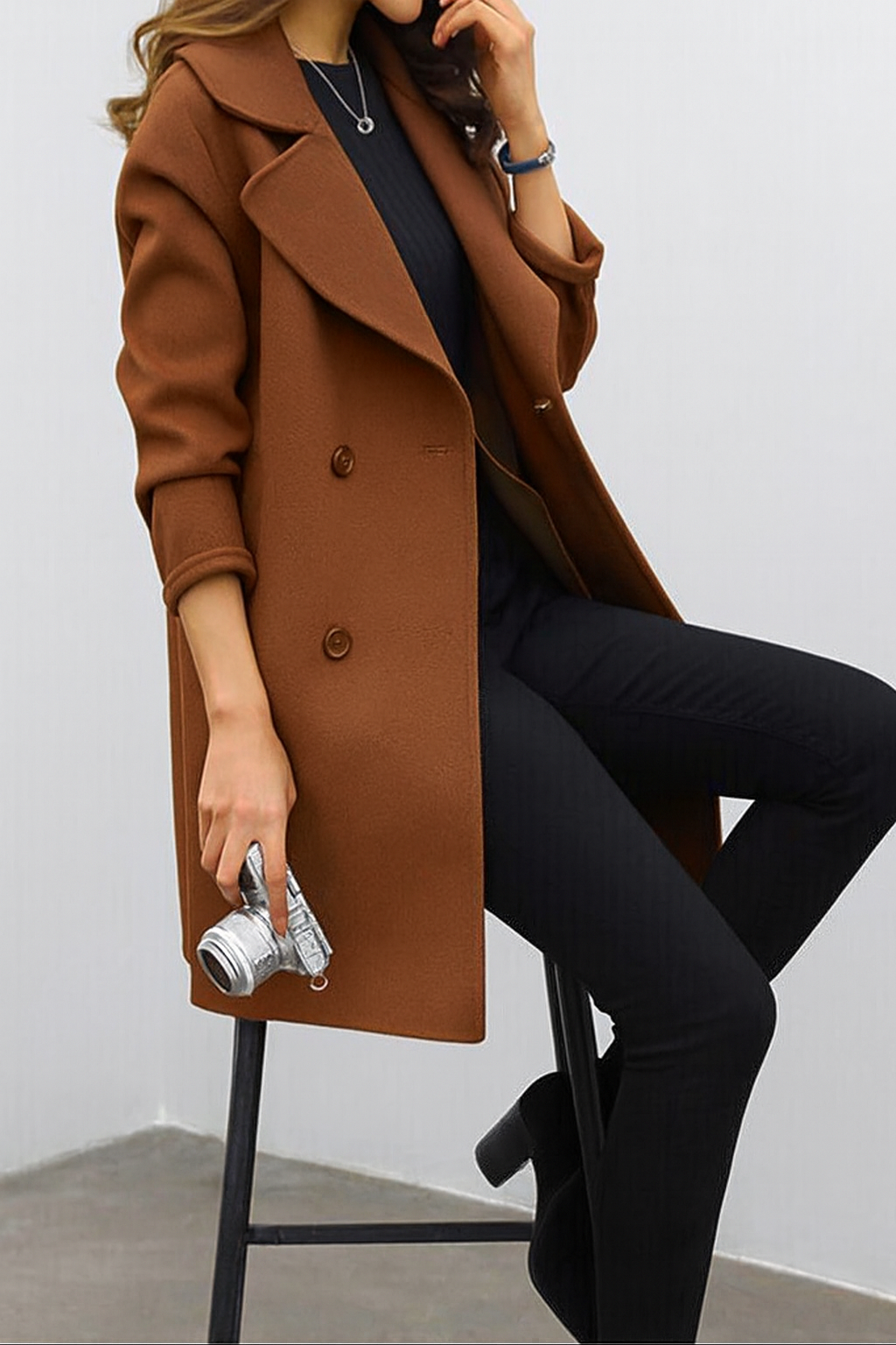 Timeless Tailored Men's Wool Overcoat