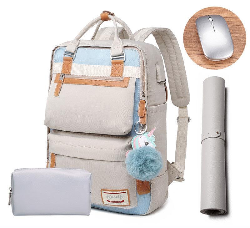 Waterproof Ladies Laptop Backpack 15.6 Inch Compartment