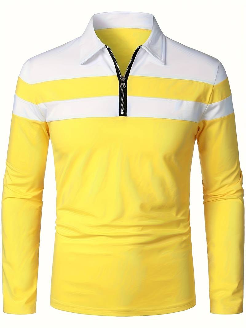 Classic Mens Zip Polo Shirt