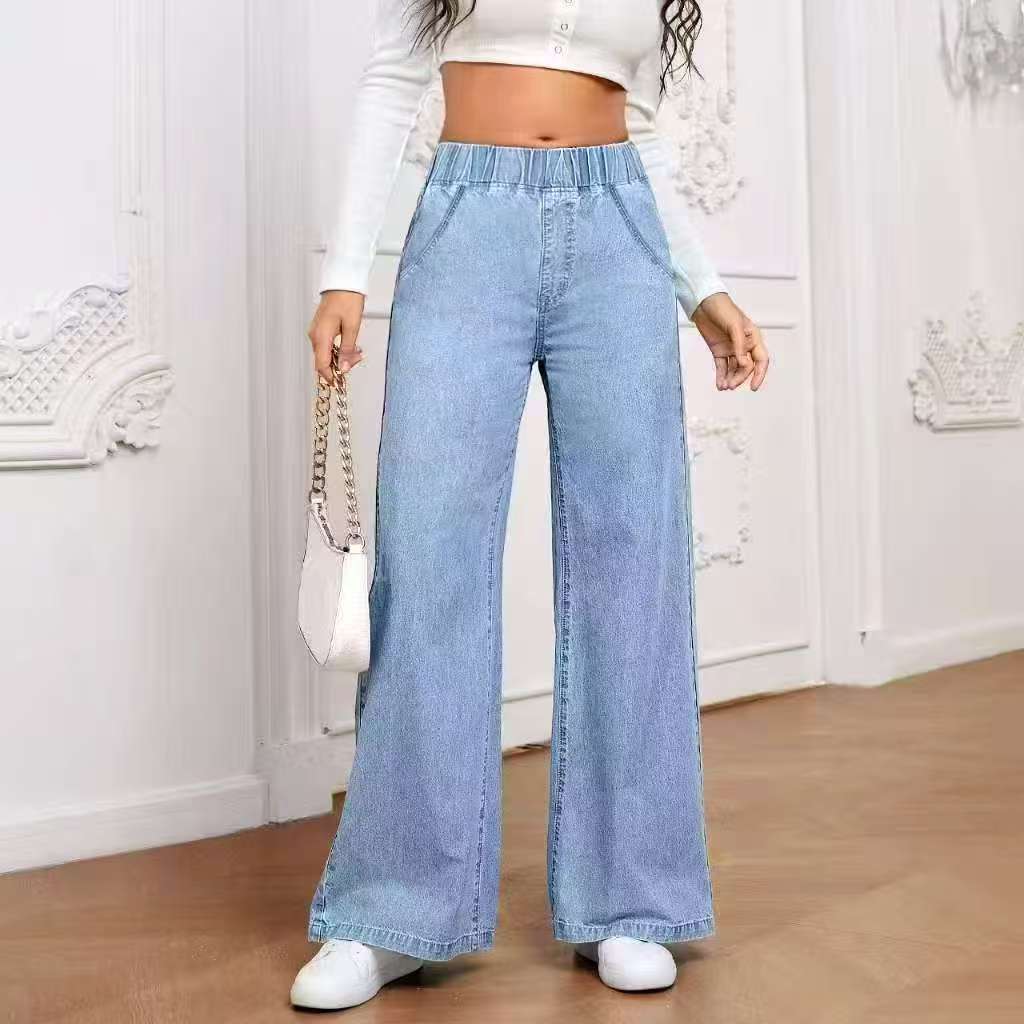 Women's Classic Wide Leg Denim Jeans