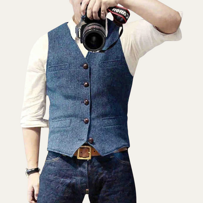 Classic Men's Quilted Waistcoat Vest