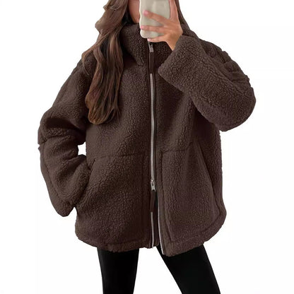 Warm Fleece Zip Up Winter Jacket