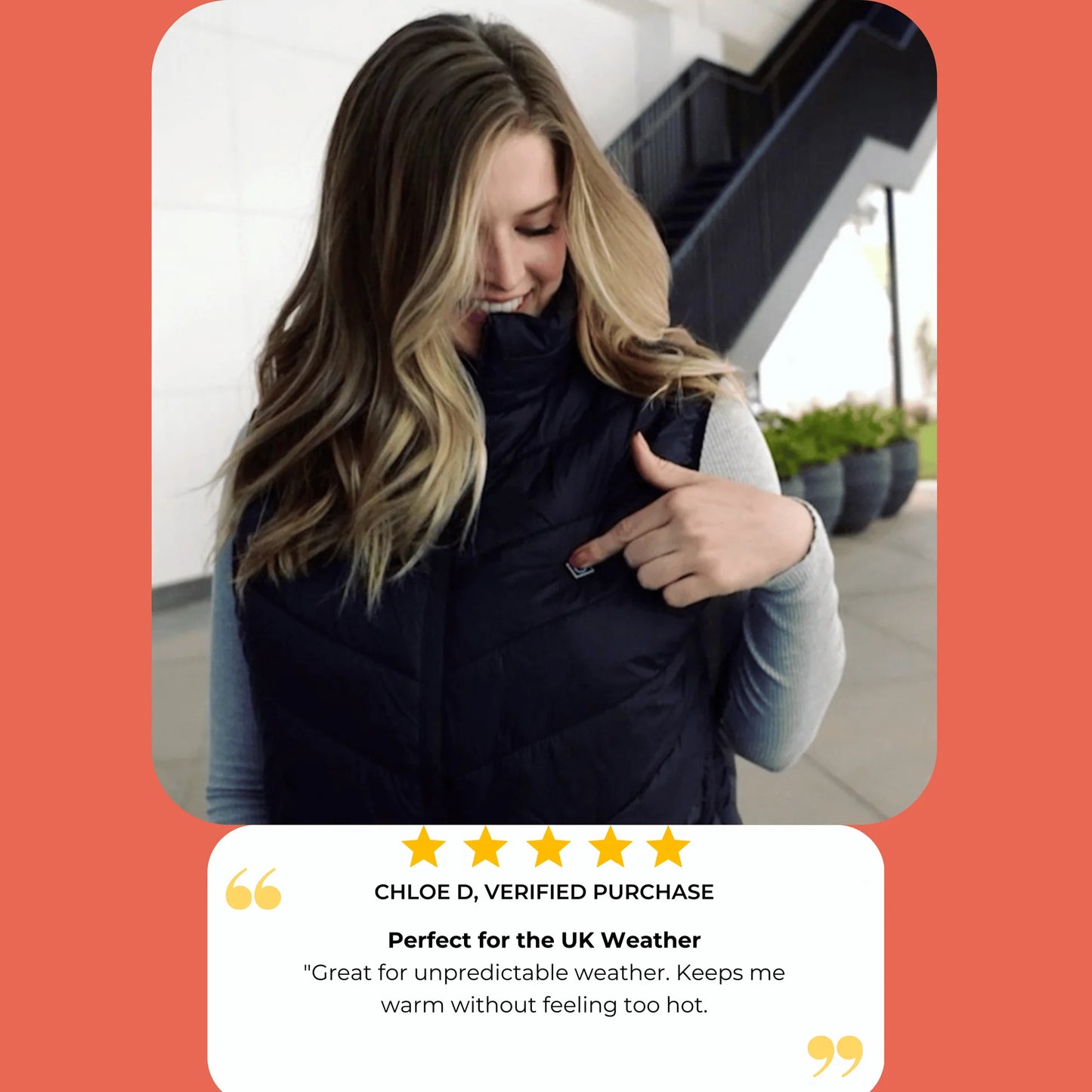 Heated Vest– Lightweight Body Warmer Heated Jacket for Ultimate Comfort
