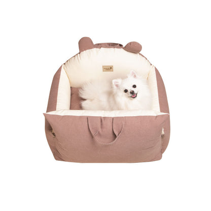 Bear Ears Pet Car Safety Bed Dog Car Seat Bed