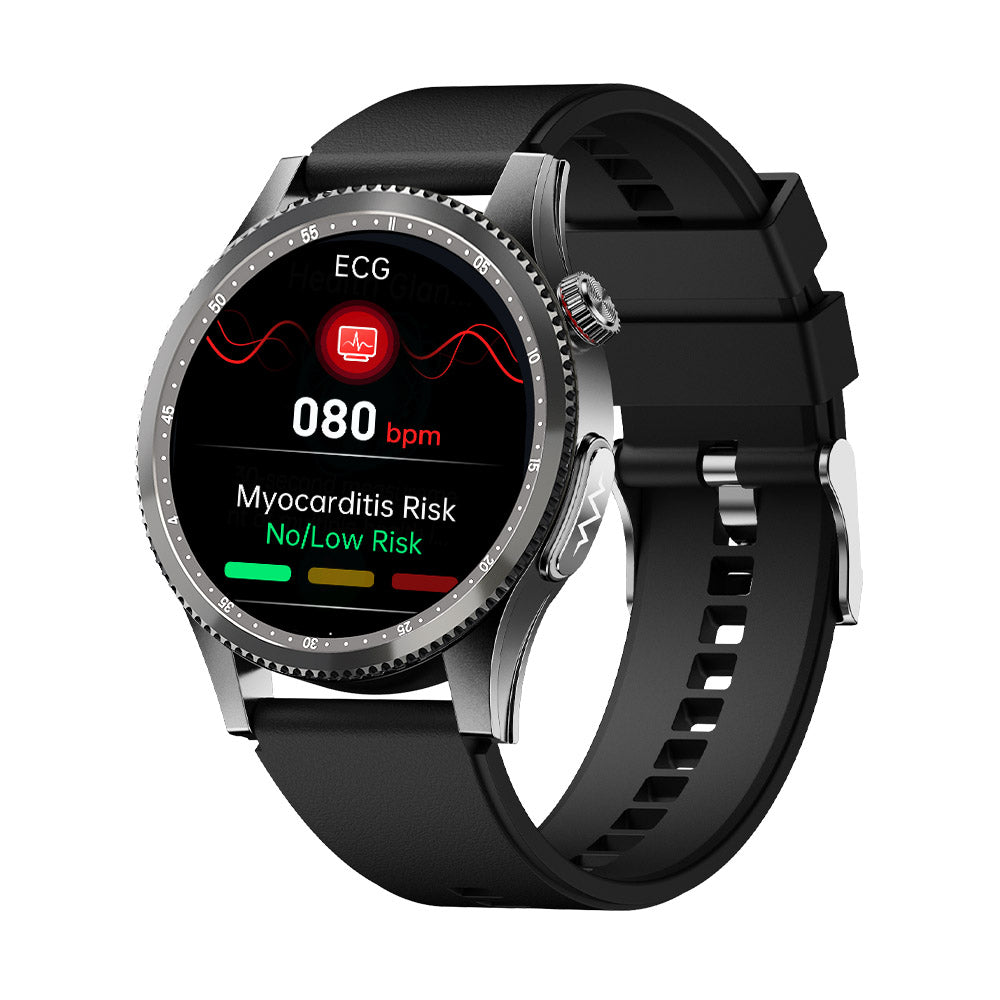 ECG Blood Glucose Uric Acid Cholesterol Stress Monitoring Smartwatch