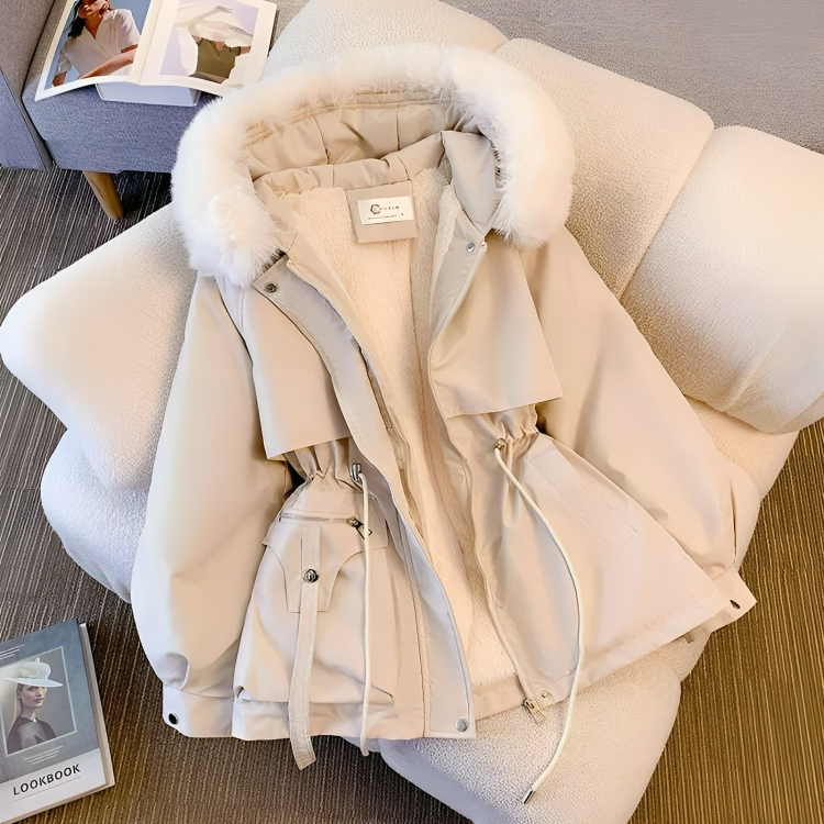 Comfortable Faux Down Women's Winter Parka Coat - OutfitLondon