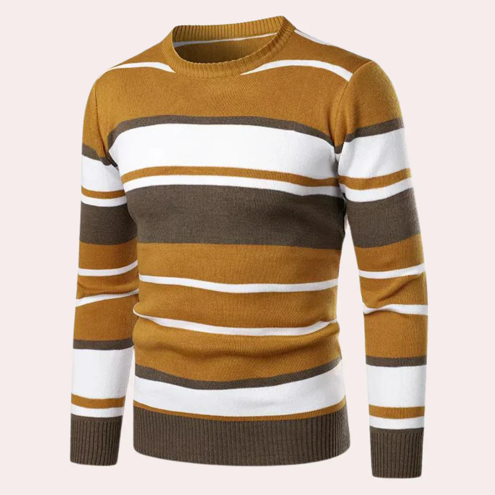 Men's Classic Stripe Crew Sweater - OutfitLondon