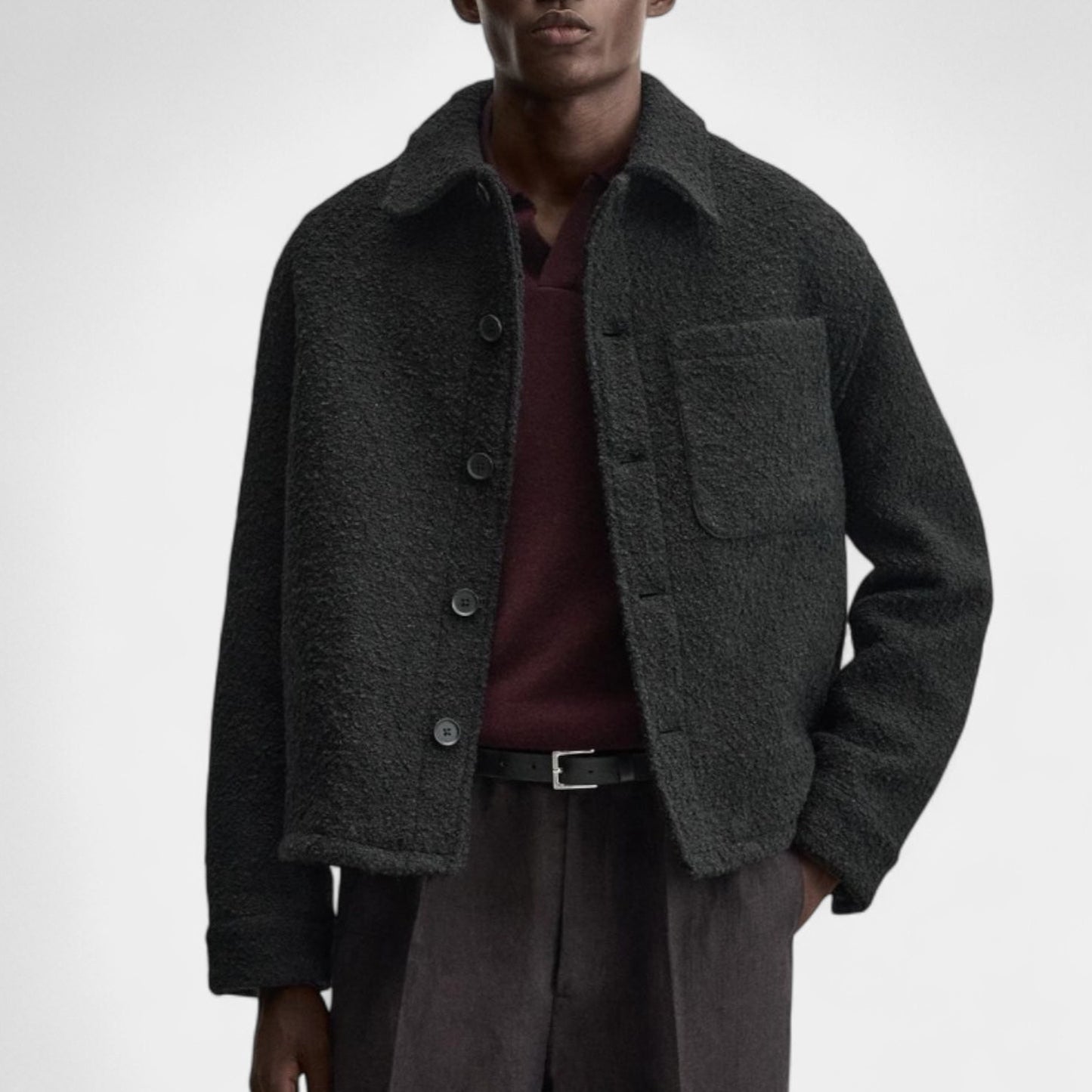 Men's Soft Thermal Fleece Shirt - OutfitLondon