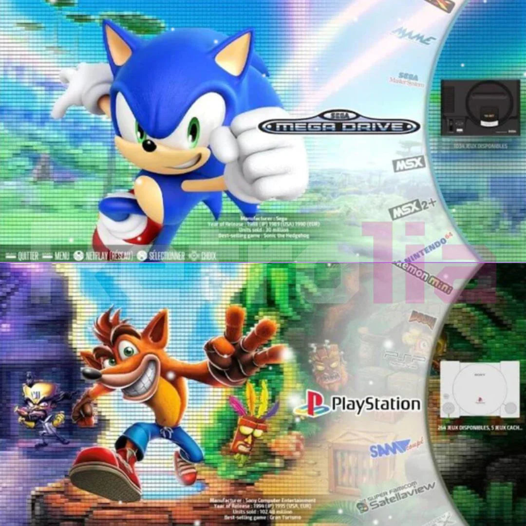Classic Gaming System 64GB Bundle With 2 Pads