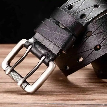 Durable Brown Leather Belt - Strong and Classic Style