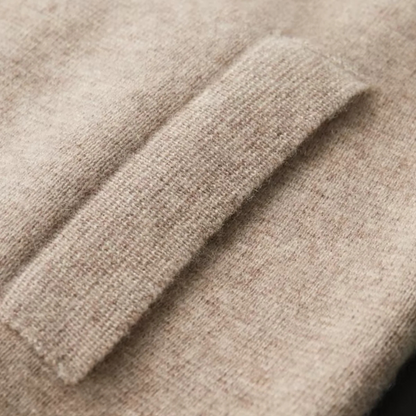 Men's Classic Wool Zip-Up Cardigan