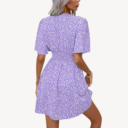 Ladies' Sleeveless Floral Sundress Comfortable Summer Wear