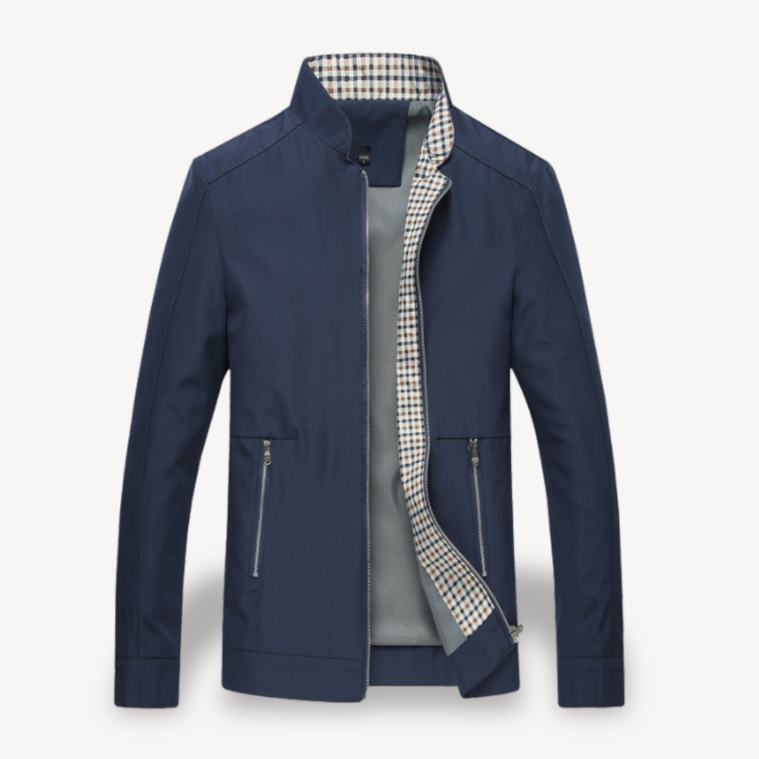 Classic Checked Men's Bomber Jacket