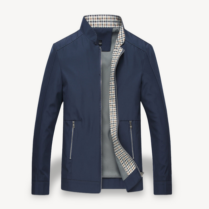 Classic Checked Men's Bomber Jacket