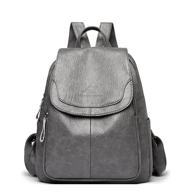 Secure Leather Backpack for Fashionable Women