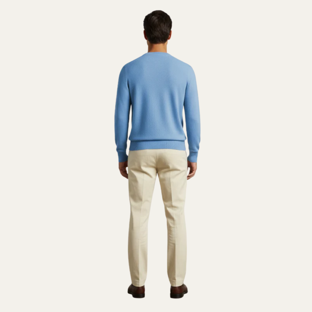 Thick Warm Crew Neck Quarter Zip Sweater