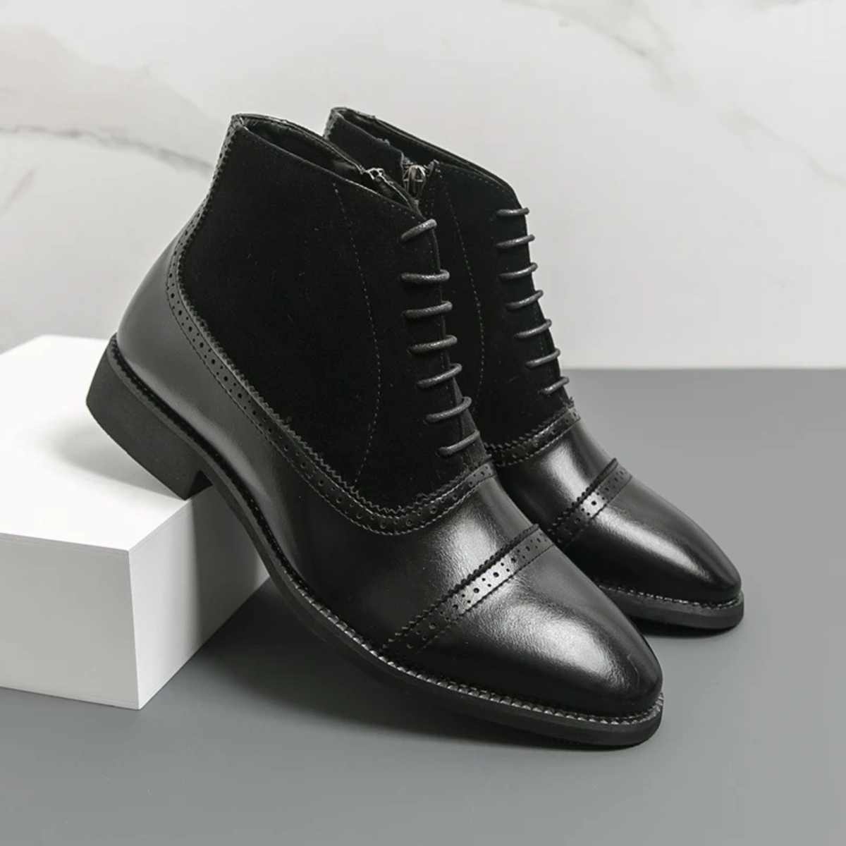Traditional Leather Men's Oxford Boots