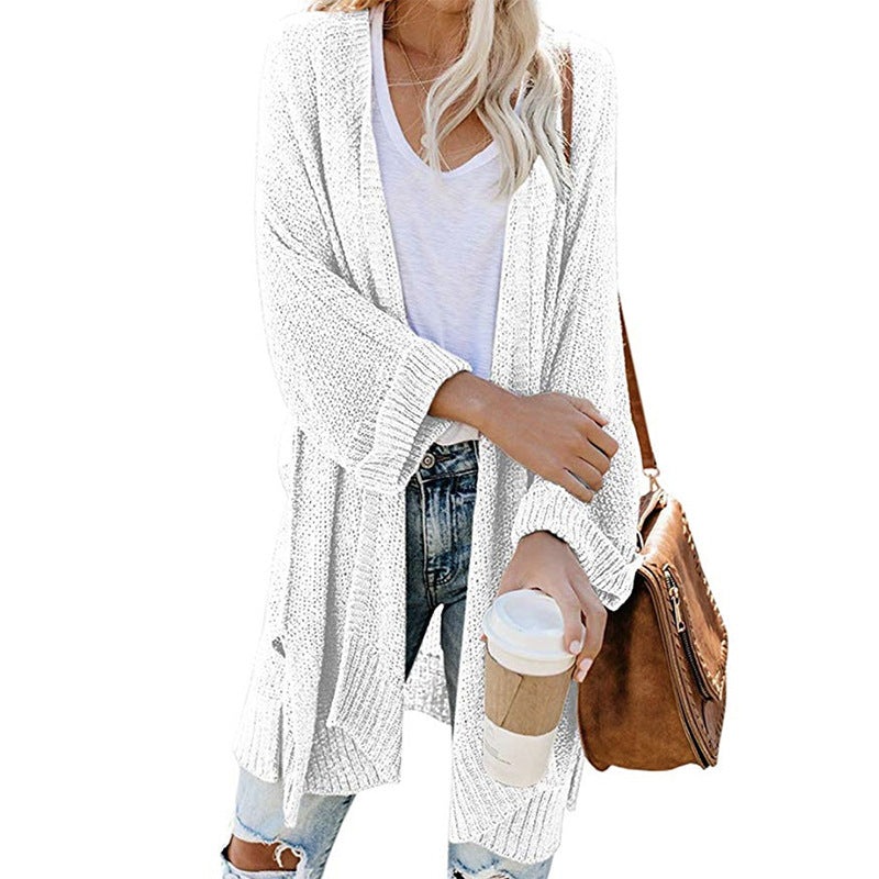 Soft Women's Pocket Open Cardigan Sweater