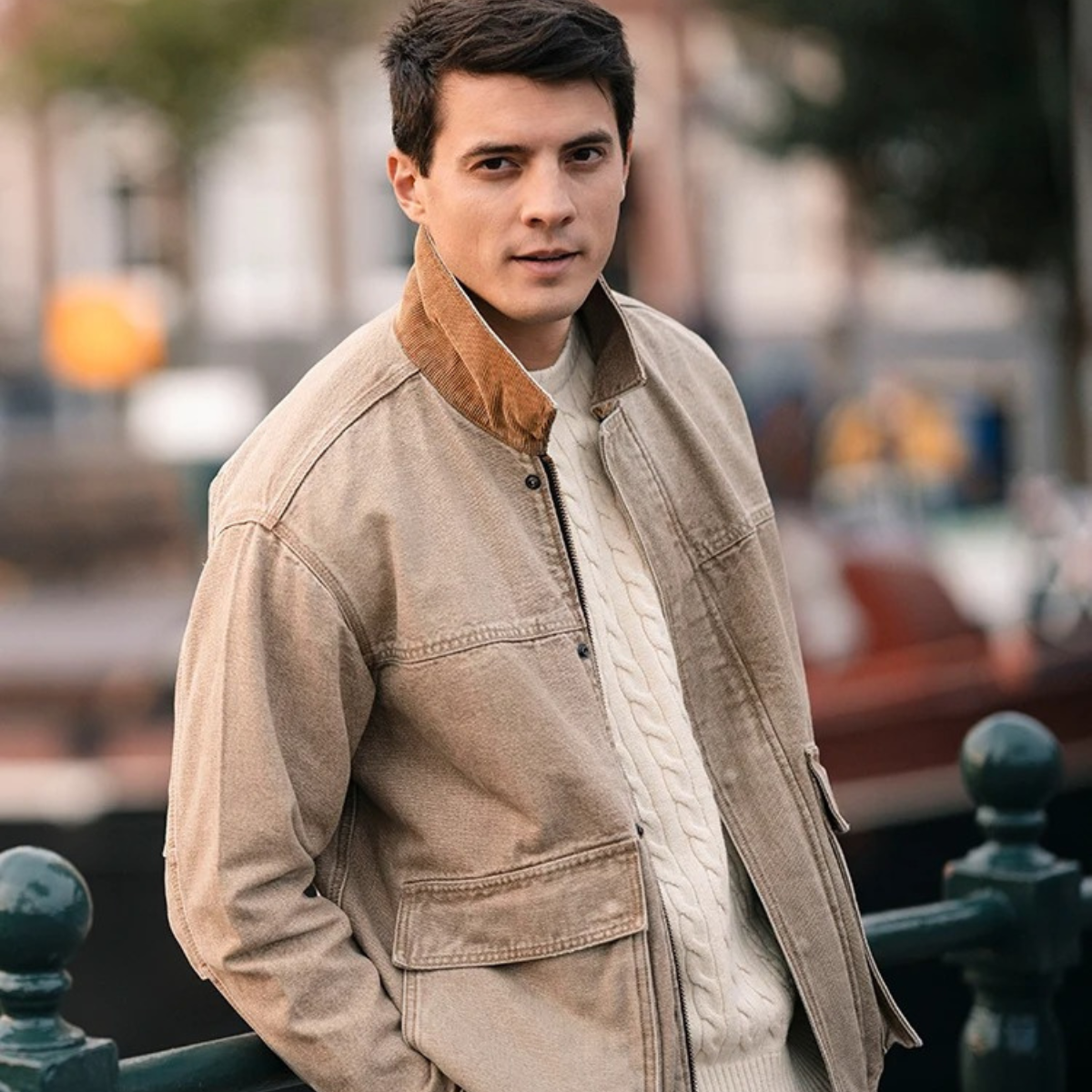 Classic Mens Retro Corduroy Coat