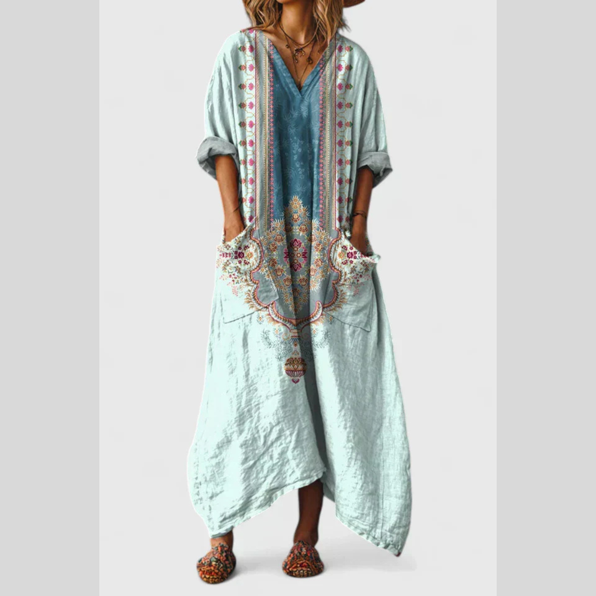 Relaxed Fit Maxi Sundress
