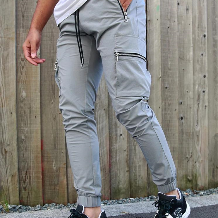 Men's Cargo Pants: Casual Elastic Waist Style