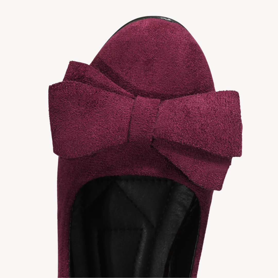 Ladies Soft Bow Ballet Shoes