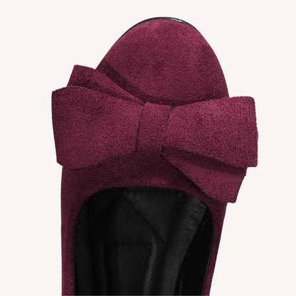 Ladies Soft Bow Ballet Shoes