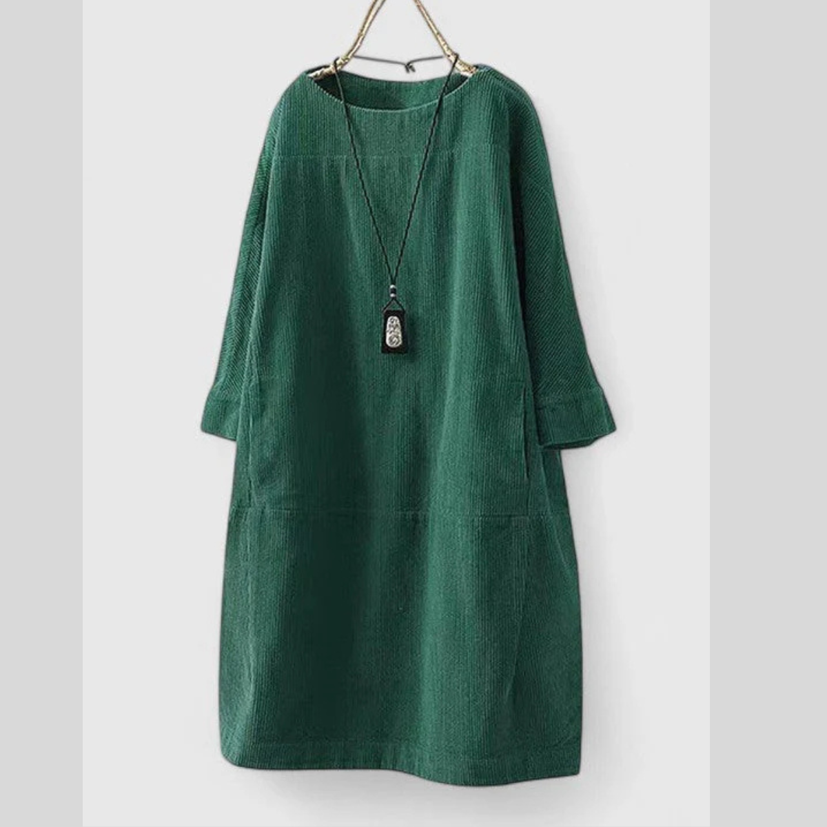 Relaxed Fit Casual Midi Dress