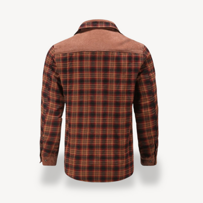Warm Checked Flannel Coated Jacket