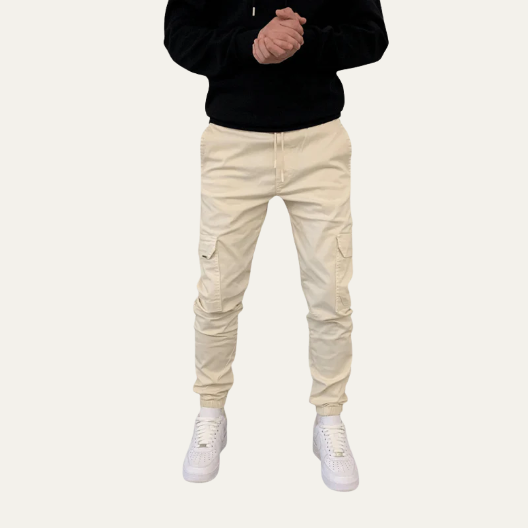 Men's Slim Fit Cargo Jogger Pants with Pocket Detail