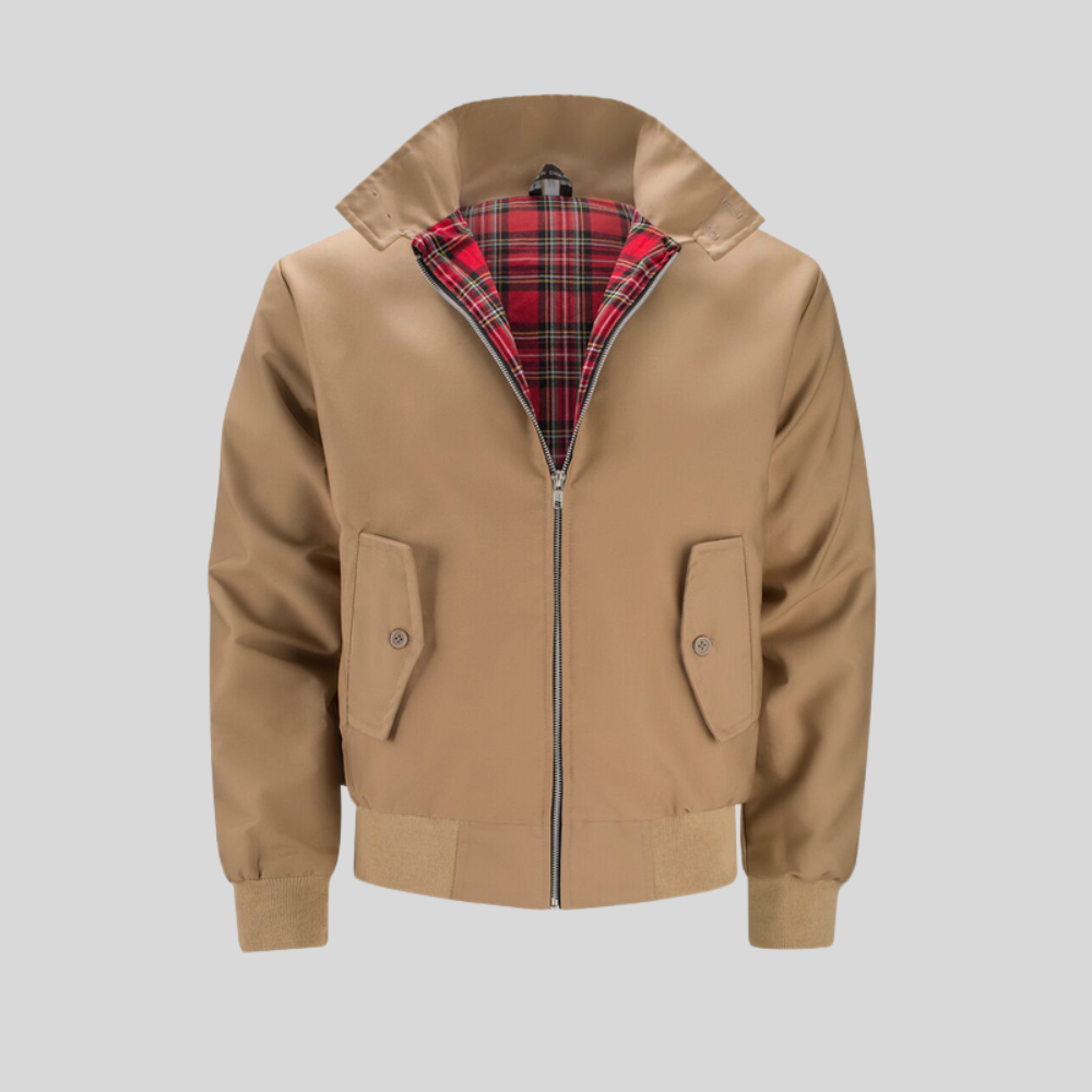 Men's Vintage Zip Up Bomber Jacket