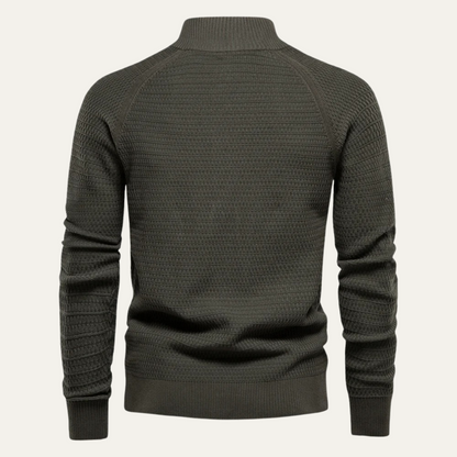 Relaxed Fit Mens Knit Button Cardigan