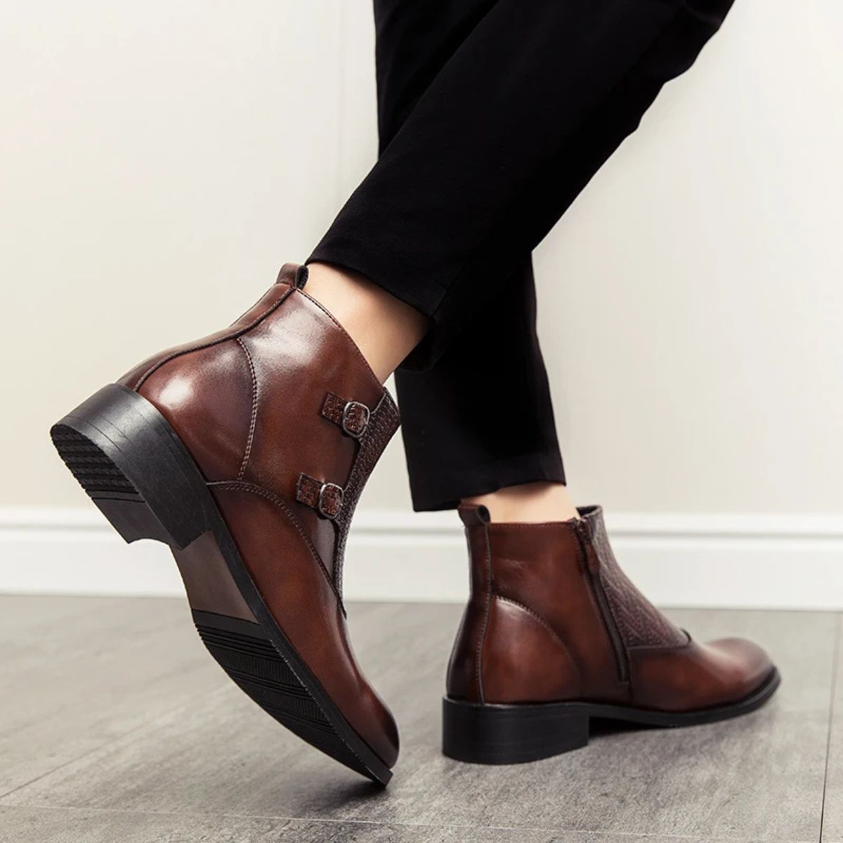 Classic Leather Chelsea Boots for Men - Premium Winter Shoes
