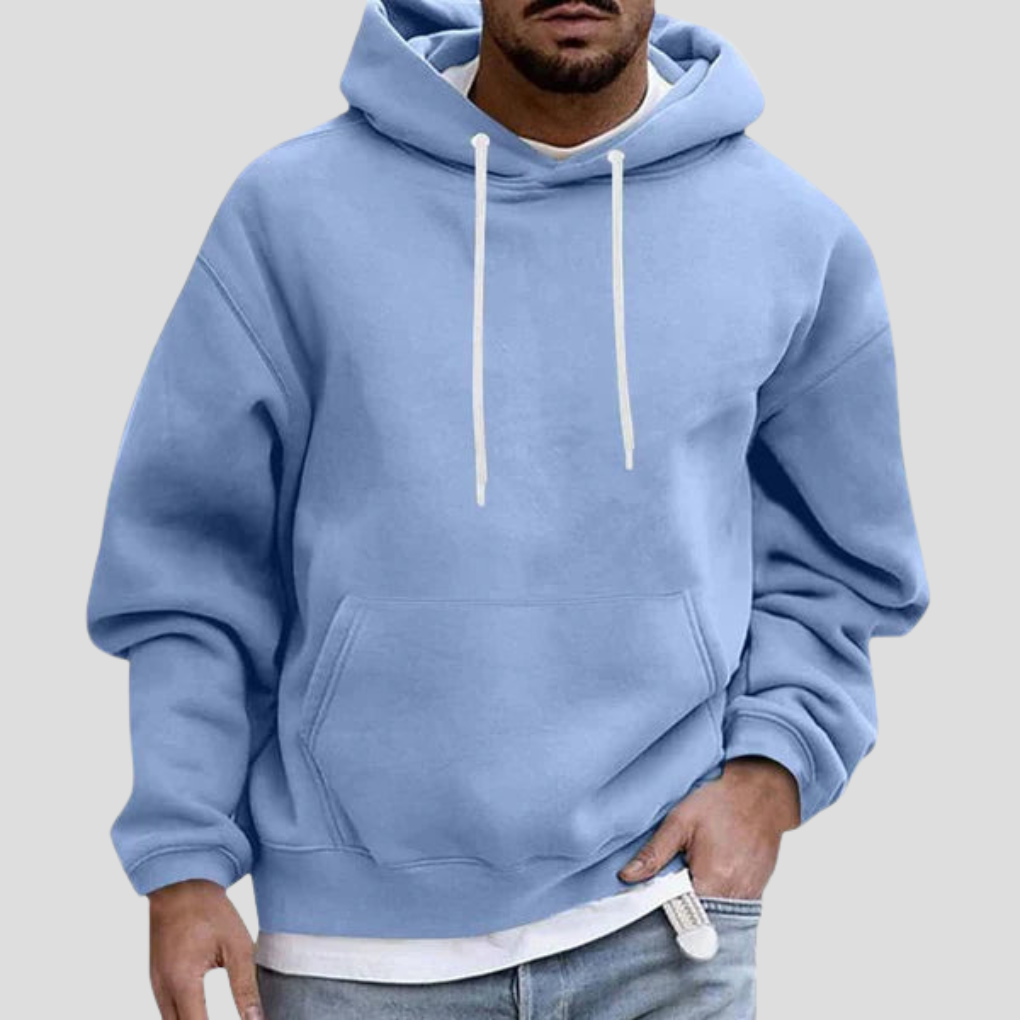 Casual Hooded Sweatshirt with Pockets - OutfitLondon