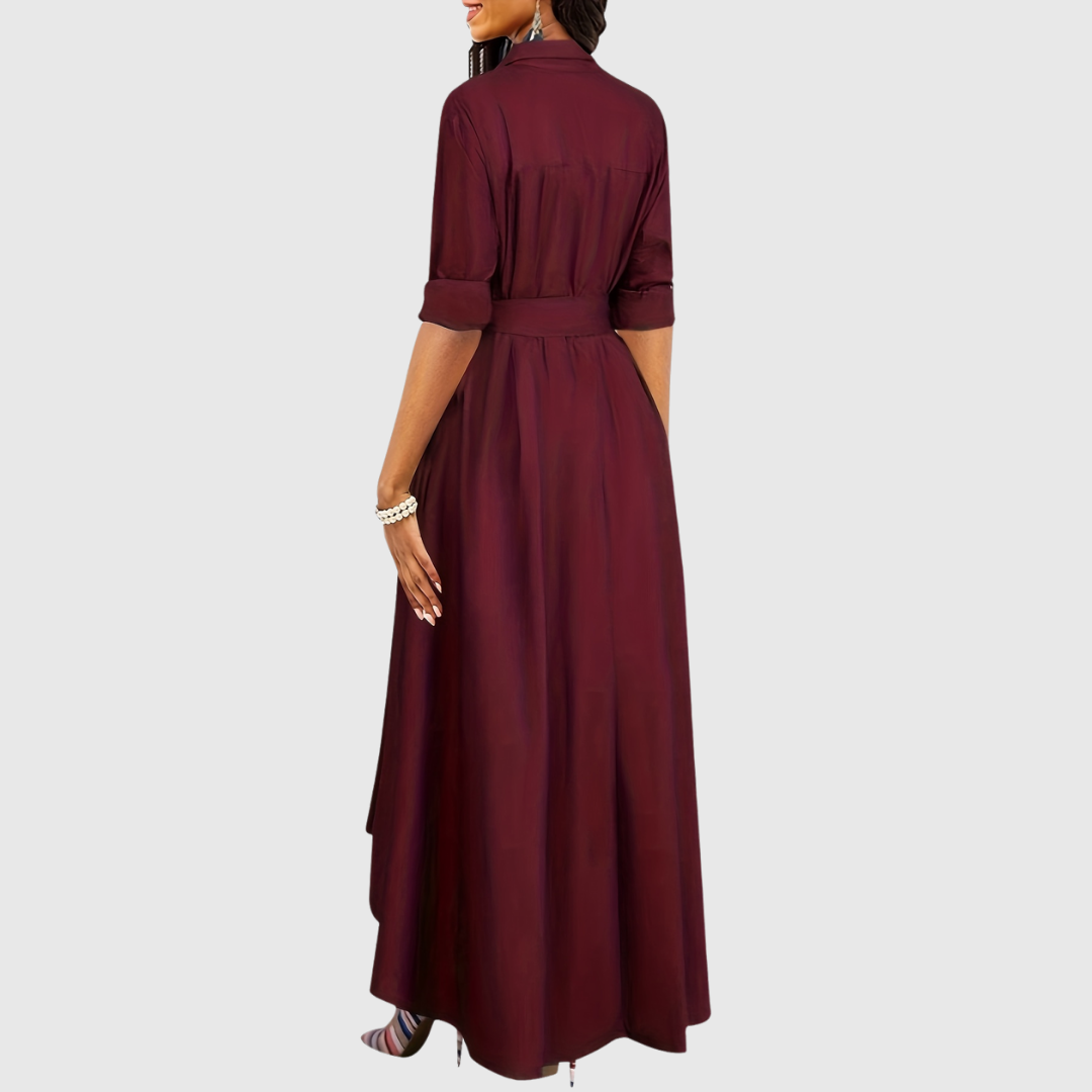 Chic Long Sleeve Maxi Dress