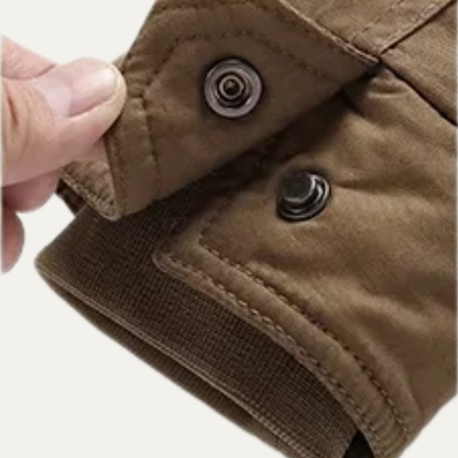 Warm Men's Faux Fur Lined Parka Jacket Coat