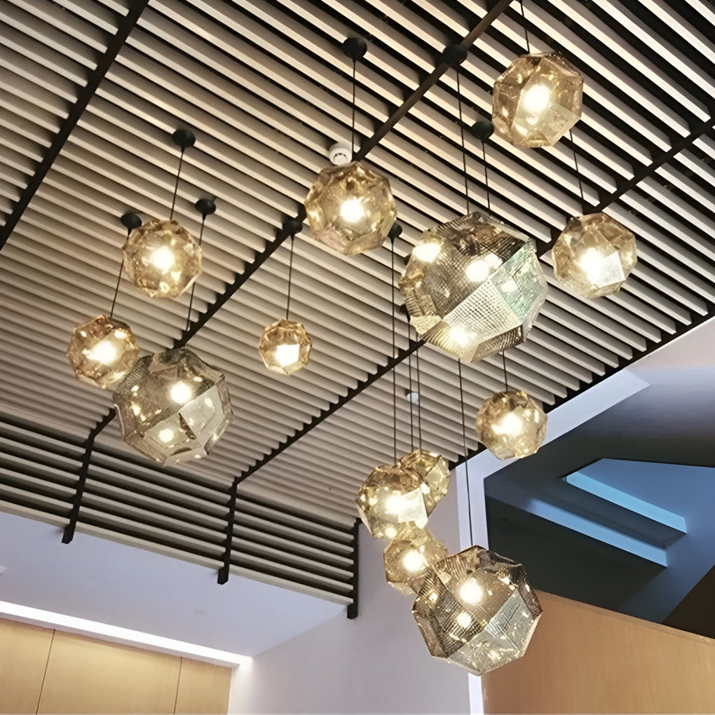 Contemporary Circular Chrome Pendant Lighting Fixtures
