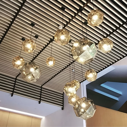 Contemporary Circular Chrome Pendant Lighting Fixtures