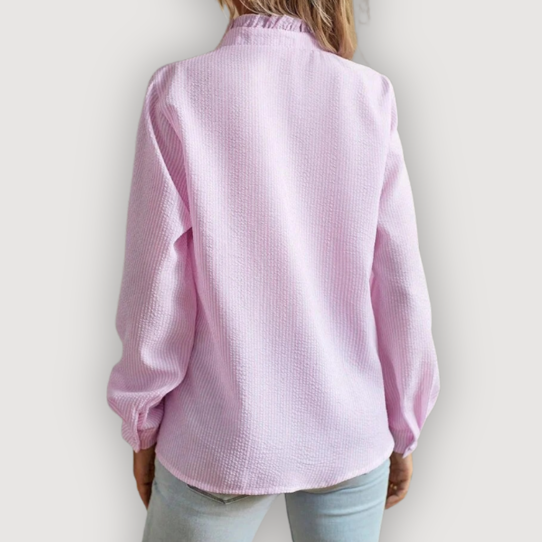 Women's Chiffon Ruffle Top Blouse