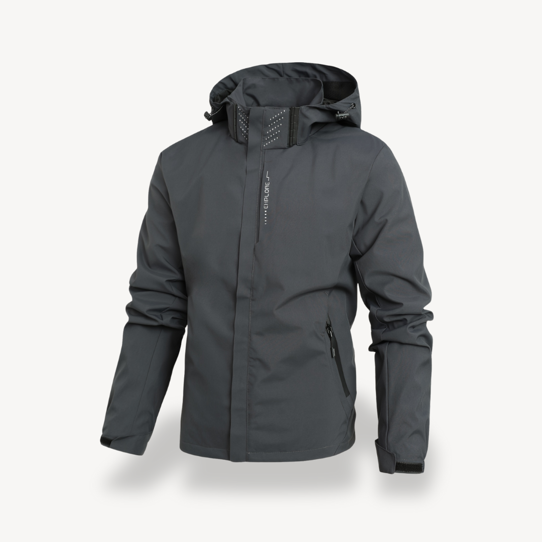 Men's Waterproof Zip Up Hooded Jacket