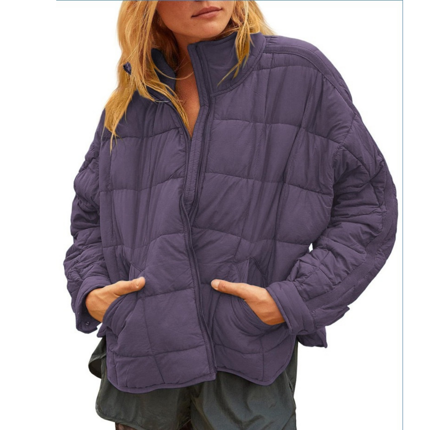 Slim Fit Packable Down Puffer Coat