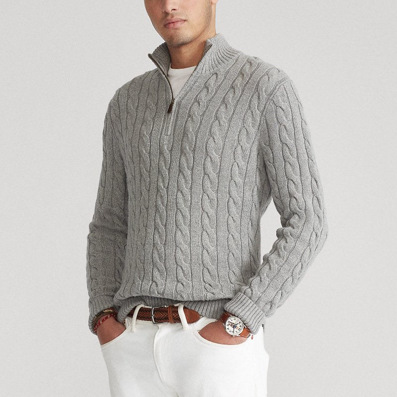 Classic Luxury Men's Half Zip Sweater