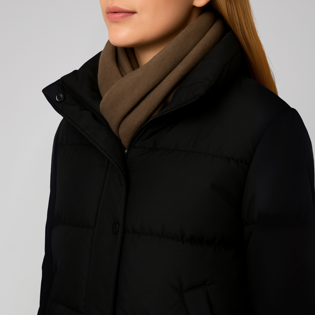 Warm Padded Down Parka Coat for Women