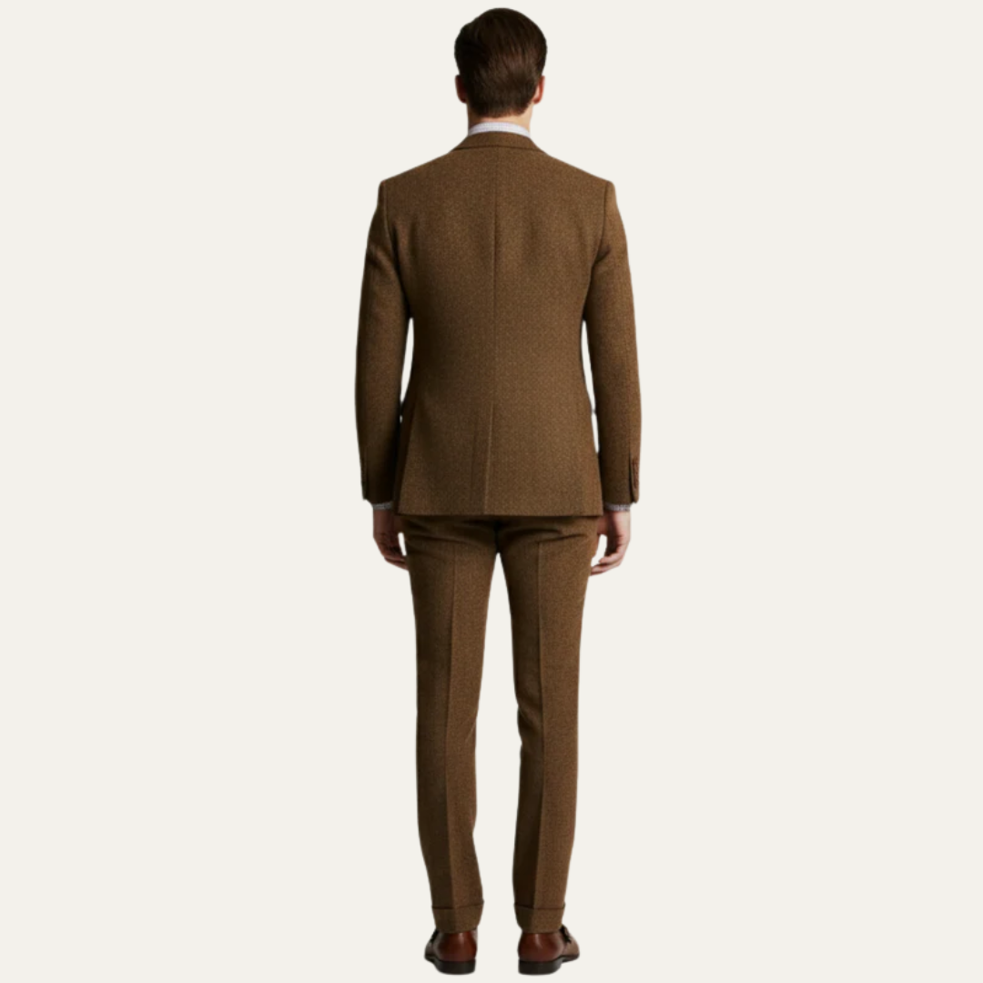 Classic Wool Three Piece Business Suit