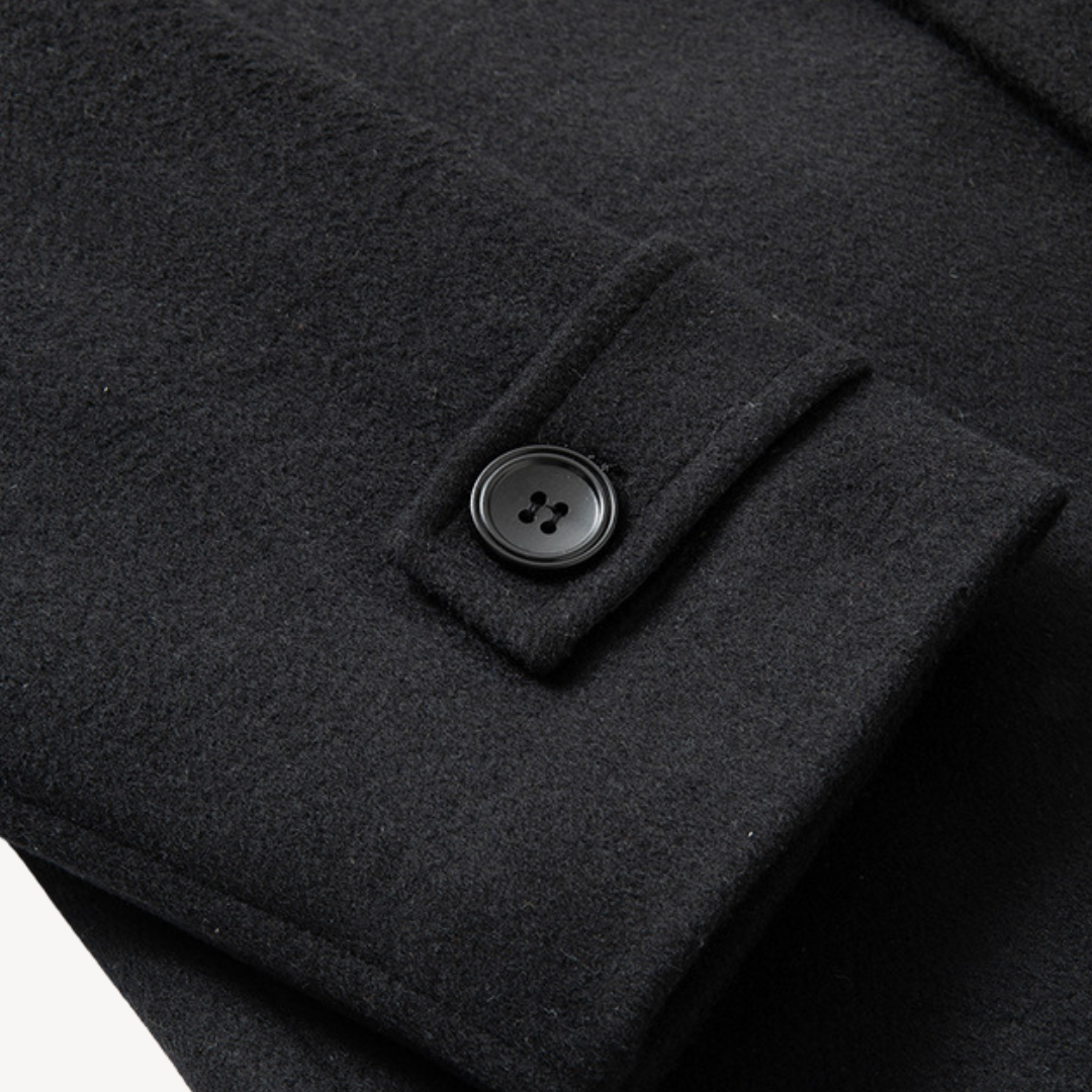 Classic Mens Double Breasted Wool Overcoat