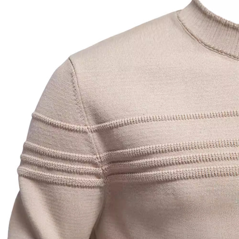 Classic Men's Patterned Crew Sweater