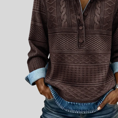Soft Knit Crew Neck Casual Top